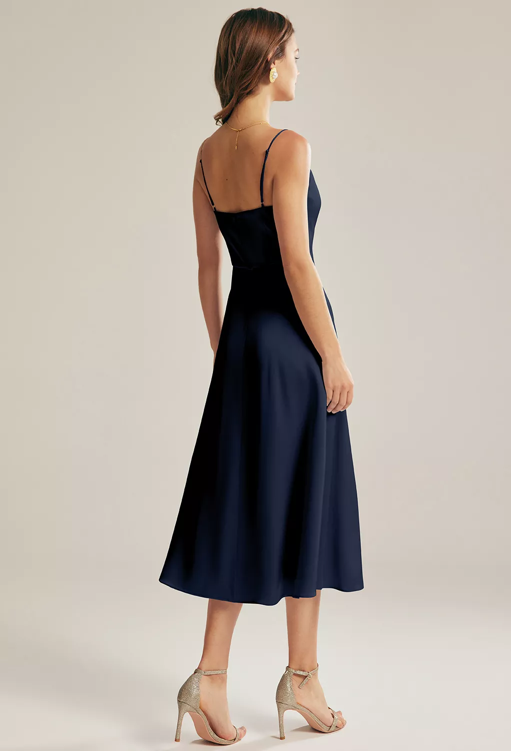 AW Renee Dark Navy  Beach Wedding Guest Dresses